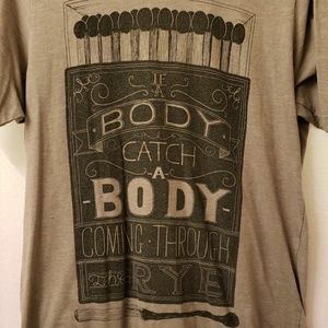 Shirts - Catcher in the rye nerdy literature tshirt size M Shirts - Catcher in the rye nerdy literature tshirt size M
